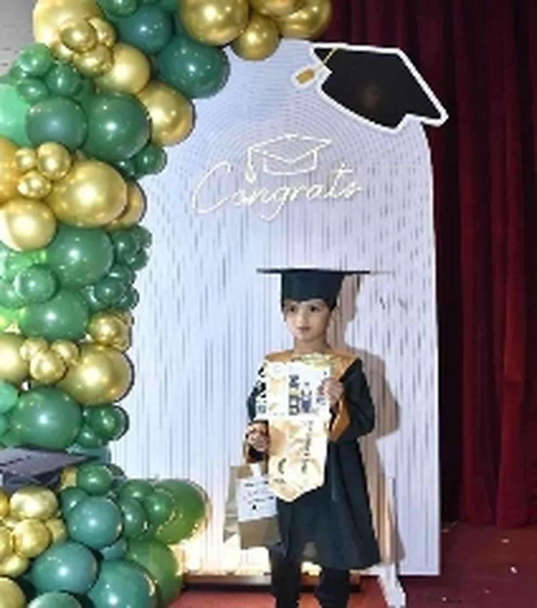 A TMCG graduate celebrating an important nursery milestone